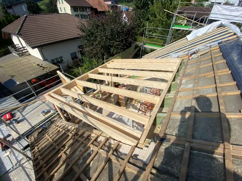 Einbau Lukarne